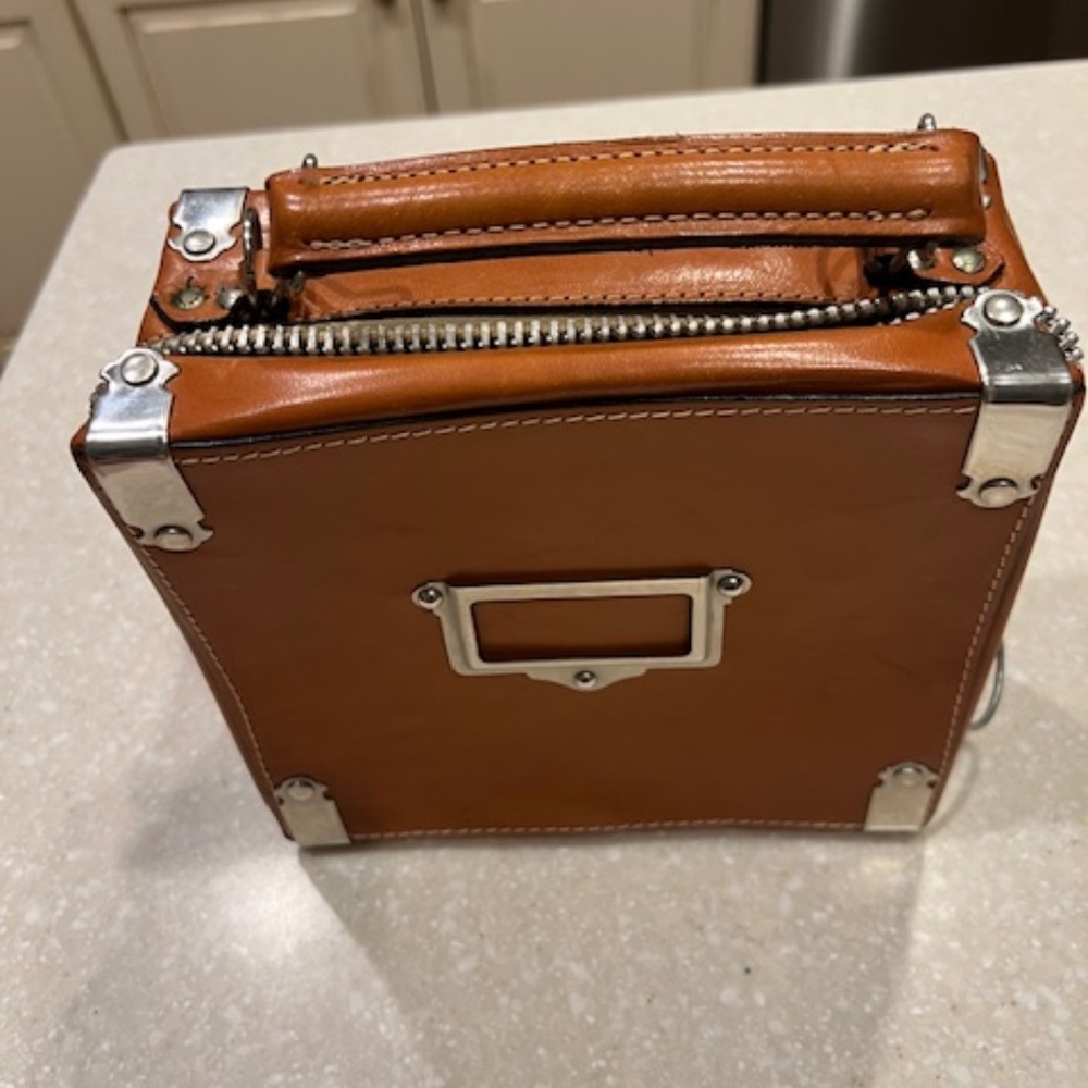 Vintage leather bag.  Carson Pirie Scott & Co.